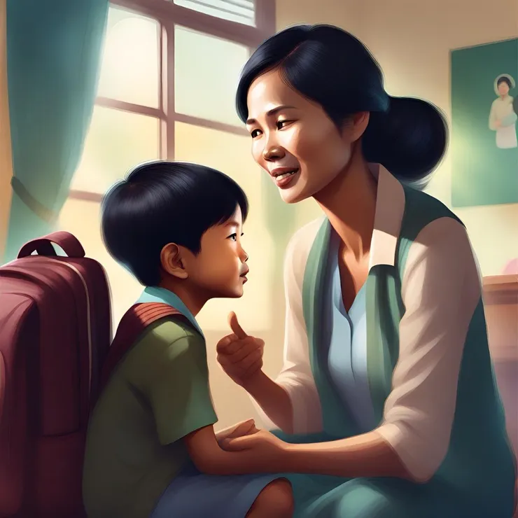 我是一位來自越南的新移民媽媽，我不知道該怎麼幫助他，我也不懂臺灣的教育制度和要求，我只能看著他一天天變得沉默和消沉。