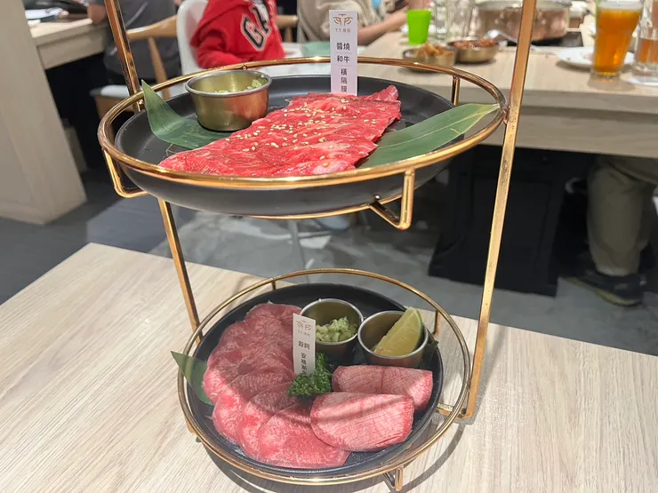 牛肉拼盤(橫膈膜、牛舌)