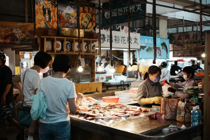 市場內的氛圍挺不錯的