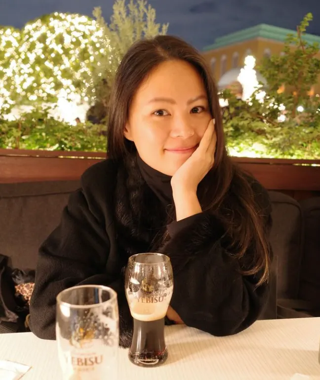 YEBISU好好喝,開心到水腫的樣子