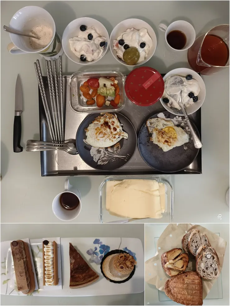 【更悠閒地吃著更豐盛的早餐】