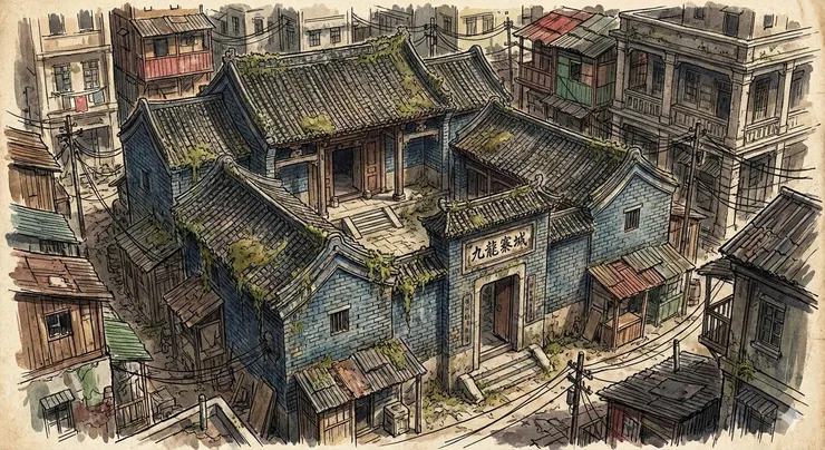 「九龍寨城」的南門石額