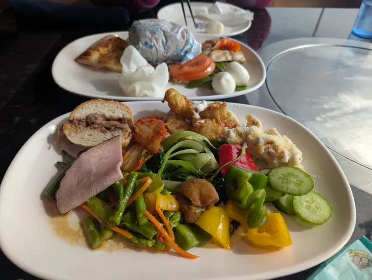 自助餐廳的菜色