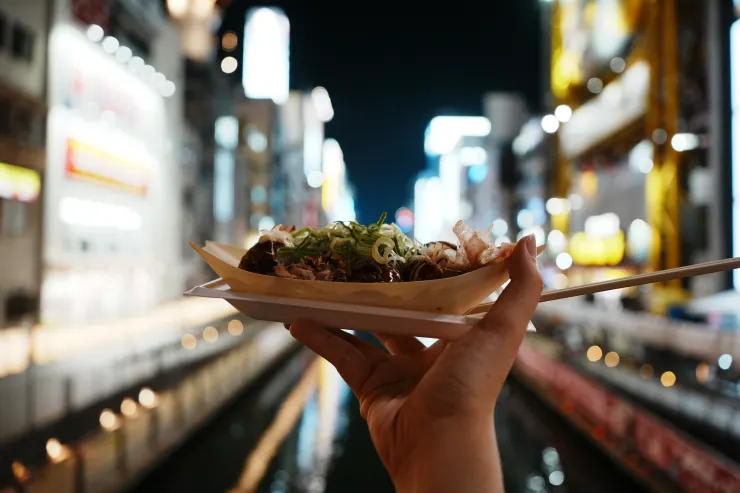 元祖大阪章魚燒あっちち本舗的章魚燒，很多人來這邊都會吃