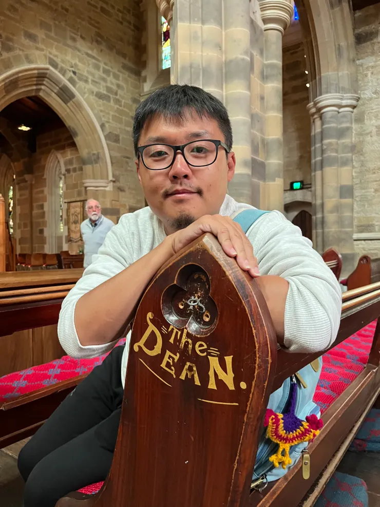 與Dean合照😆(The Dean在天主教是院長的意思)