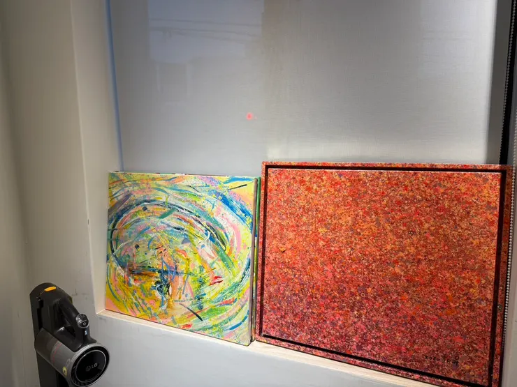 康大哥（老闆？店長？）友人的畫作，我很喜歡