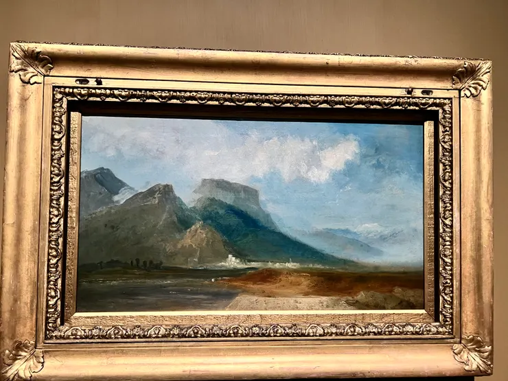 從德拉克河望向格勒諾布爾以及遠方的白朗峰