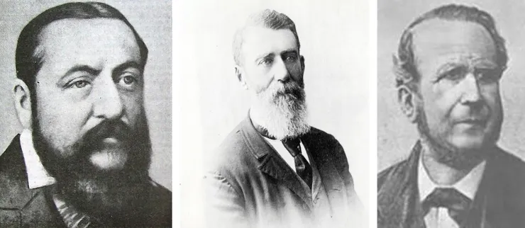 洛夫（左）、劉易斯（中）與阿根廷內政部長羅森（右）。