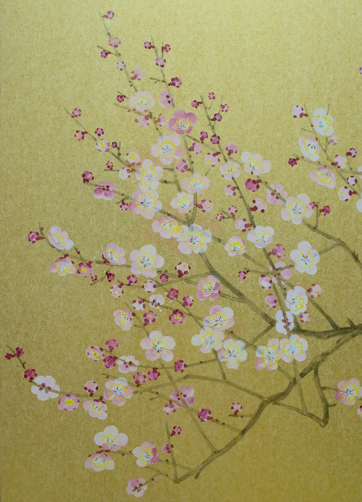 〈日喧〉局部－梅花