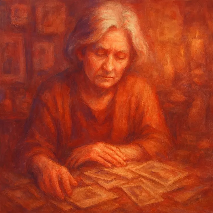 She didn't delete. She unraveled. From the man's reflected eye she teased threads of shame, faces of long-lost friends, the scent of rain on stone stairs.