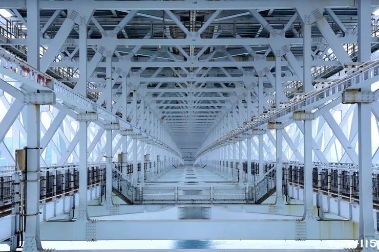 渦之道所在的大鳴門橋橋面下方還預留了當初原訂要供鐵路通過的結構