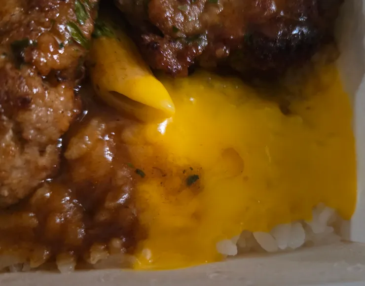 濃濃的融化的起司～