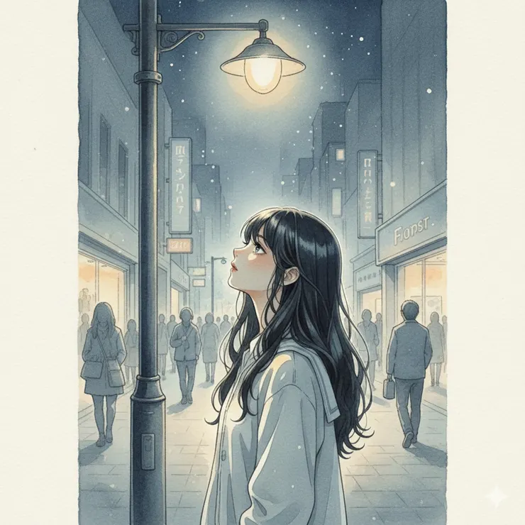 她還沒有變勇敢。只是沒有那麼低頭了。〈本內文示意圖由AI協助生成。〉