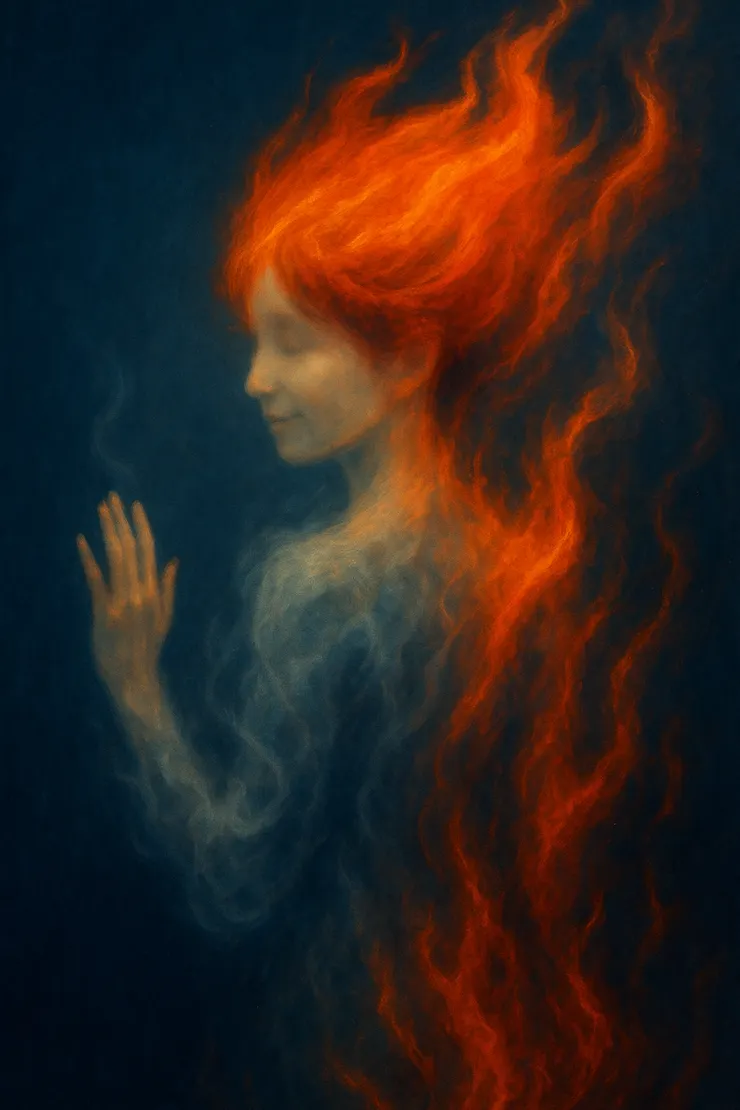 圖像來源：由 ChatGPT（OpenAI）透過 DALL·E 圖像生成系統依詩作《戒妳》意象生成，為 AI 創作圖像。