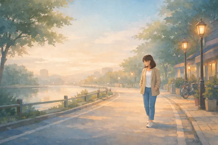 我還在走,只是慢一點而已。