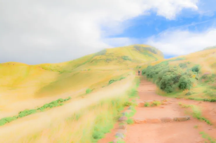 亞瑟王座山徑一景