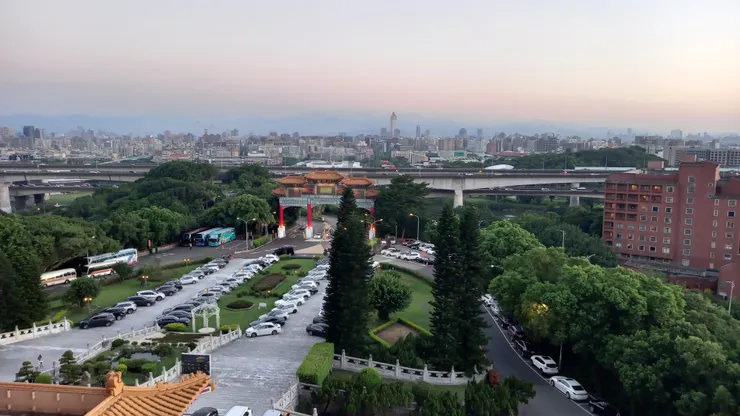 這是圓山大飯店天際客房的黃昏!