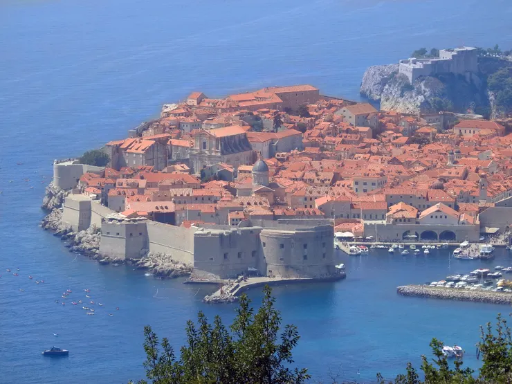 由博桑卡俯看杜布羅夫尼克的老城區