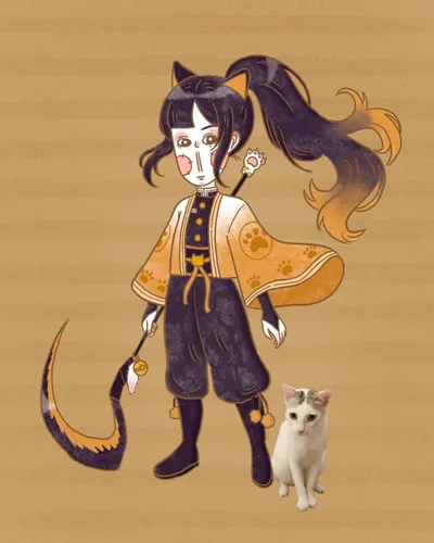 鬼滅之刃·貓之呼吸｜插畫創作