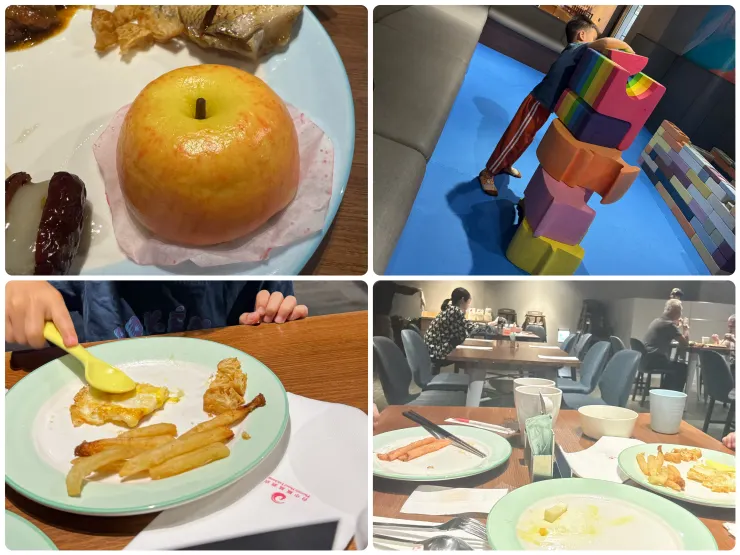 這個蘋果造型包子真的做得超像真的蘋果，色澤和紋路都做得很仔細