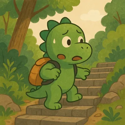 怕怕龍去爬山了：有點累，但他沒有