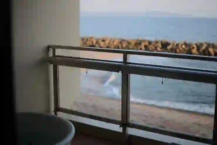 皆生游月-房間陽台可以泡湯