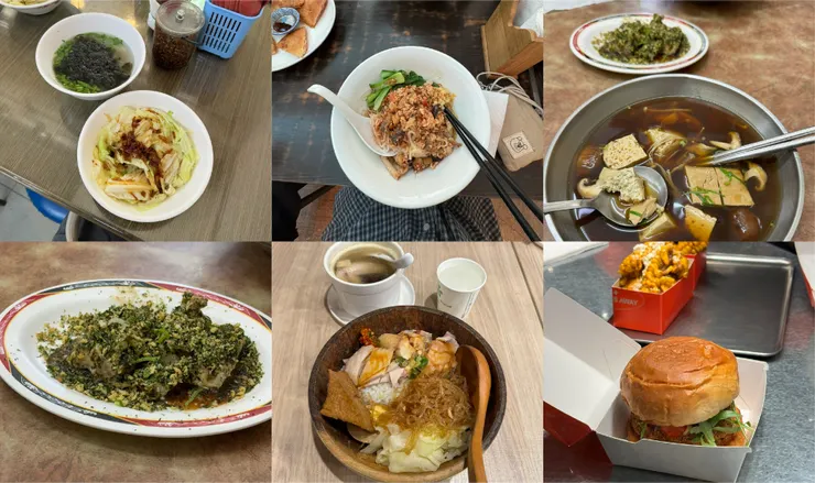 豐富的午餐紀錄。／生活照提供 林雅萱