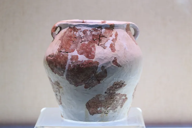 上山文化的陶壺。圖片取自維基百科