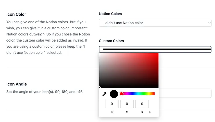 02 Notionplus 小工具｜③&nbsp;Icons 圖示｜➜&nbsp;圖示顏色