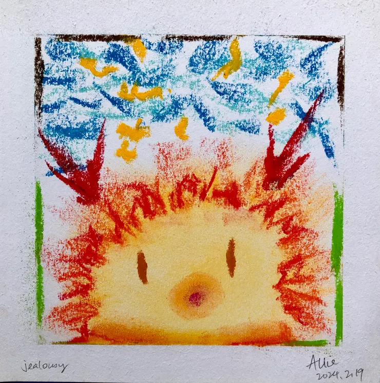 粉彩作品 by Allie