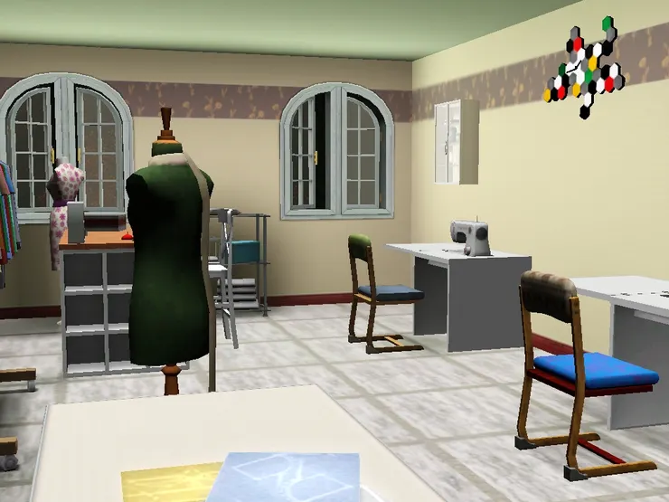 這房間很大，所以能夠放置大型物品，是這房間的特色。