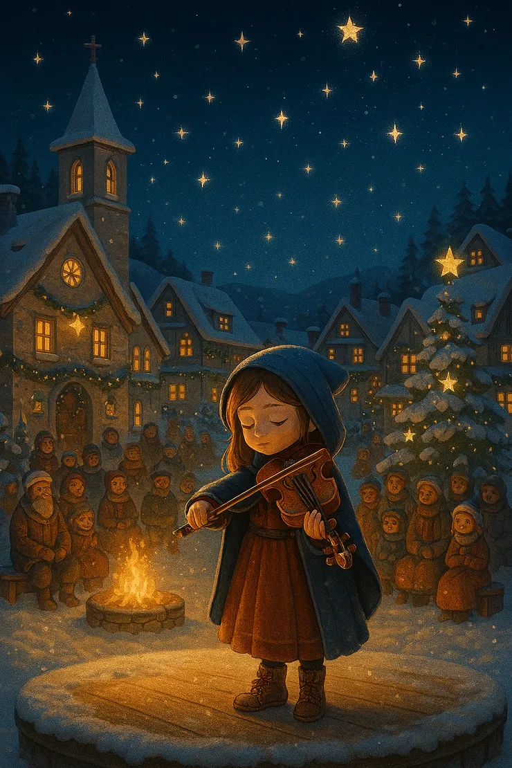 雪夜的星光小提琴