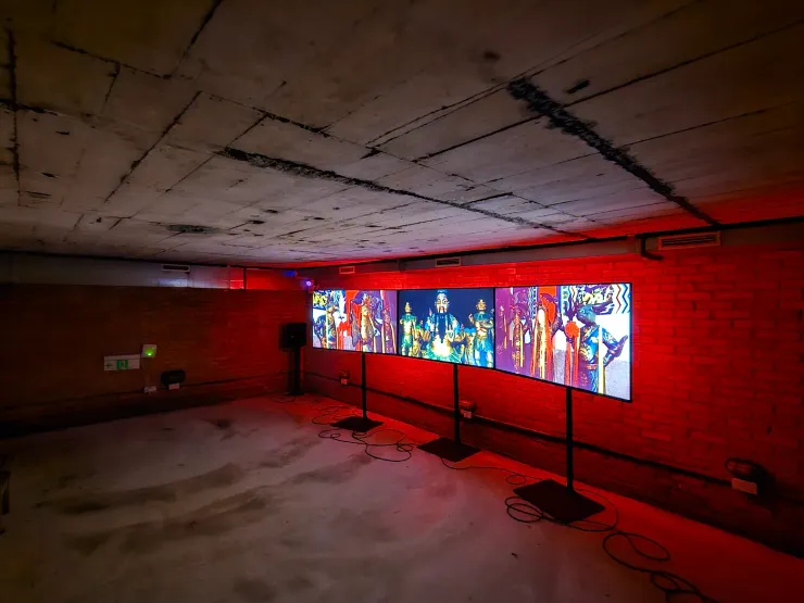 編號E展品〈地域空+地域籤詩+地域現〉。攝影：UX.Debugger。