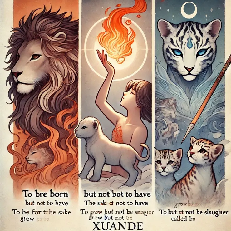 生而不有,為而不恃,長而不宰,是謂玄德。 (小昕咒語Bing繪圖)