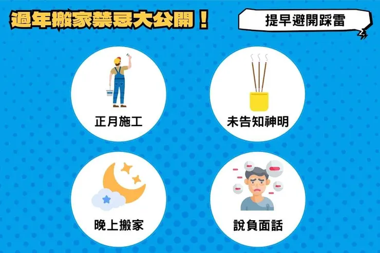 過年搬家禁忌大公開！