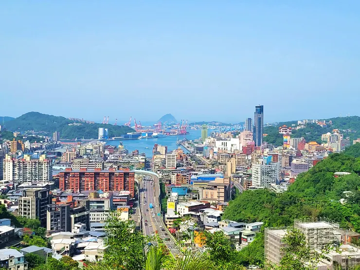 ▲14:35 中山高大業隧道上方觀景平台(此處為眺望基隆港最佳位置)