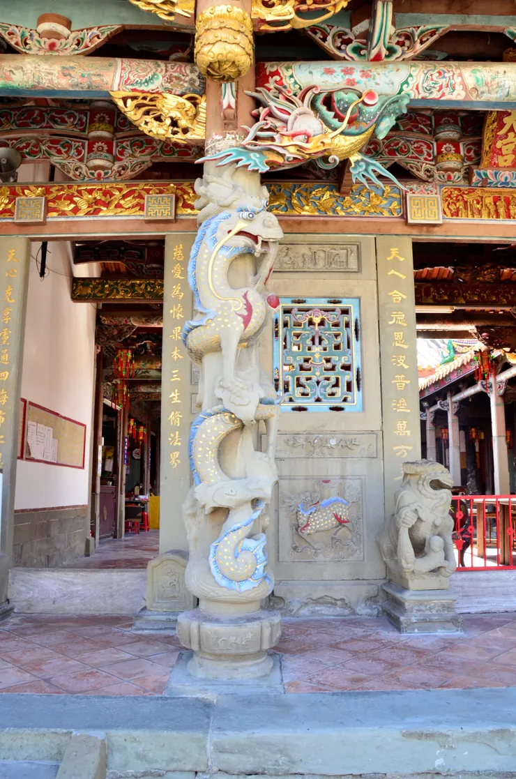 特色龍柱及剪黏工藝（圖片來源：國家文化資產局）