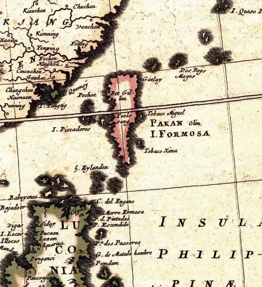 1662年荷蘭人所繪福爾摩沙 By Cartographer Wit, Frederik de, 1610-1698, Public domain, via Wikimedia Commons