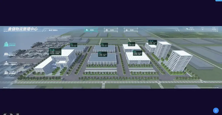 FineReport 搭配FineVis搭建的倉儲物流管理中心