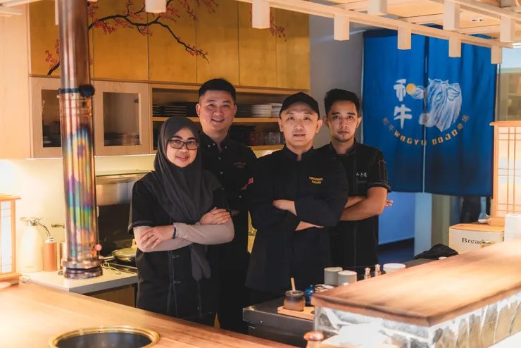 老闆與團隊們。