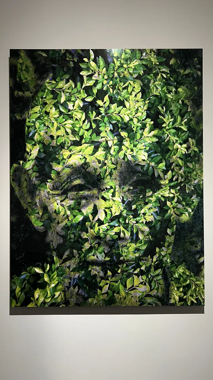 瓦歷斯・拉拜，《隱形計畫系列之低聲細語的樹生群像》，2009，數位輸出相紙。本文作者拍攝。