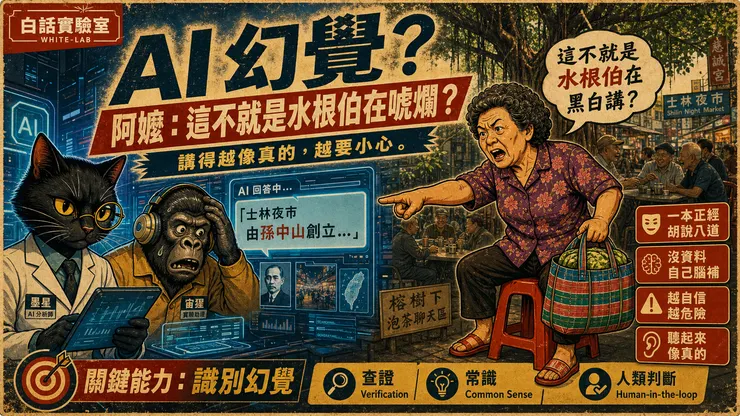 圖片來源：White-Lab 製作（AI 生成／Canva 設計）  