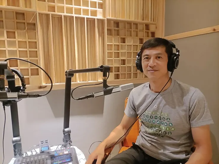 運動心理諮詢師陳泰廷接受羽球Podcast「打包羽球」專訪。