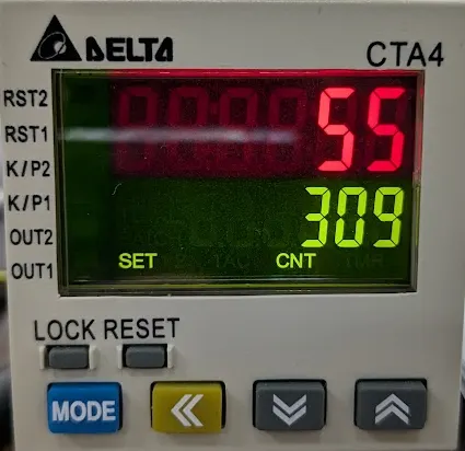 計數器模式下的值