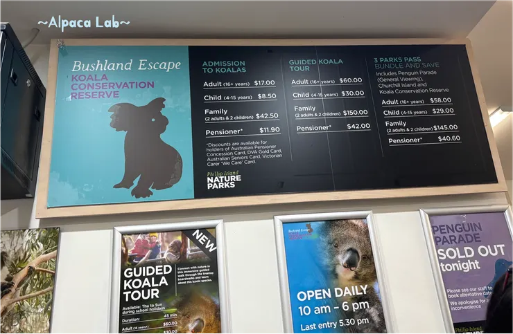這應該是澳洲全境最便宜的無尾熊觀賞價格了，一個人AUD 17~