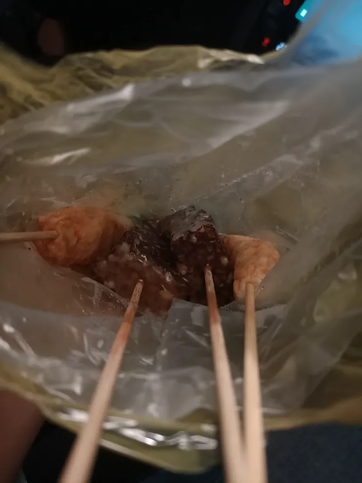 🐷買的關東煮，是我的晚餐！