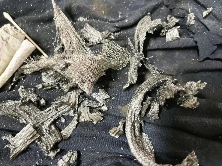 粉碎的石墨環墊片(舊品)