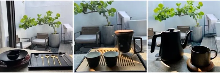 ▲ 房內用餐、品茗、喝咖啡，樣樣是享受