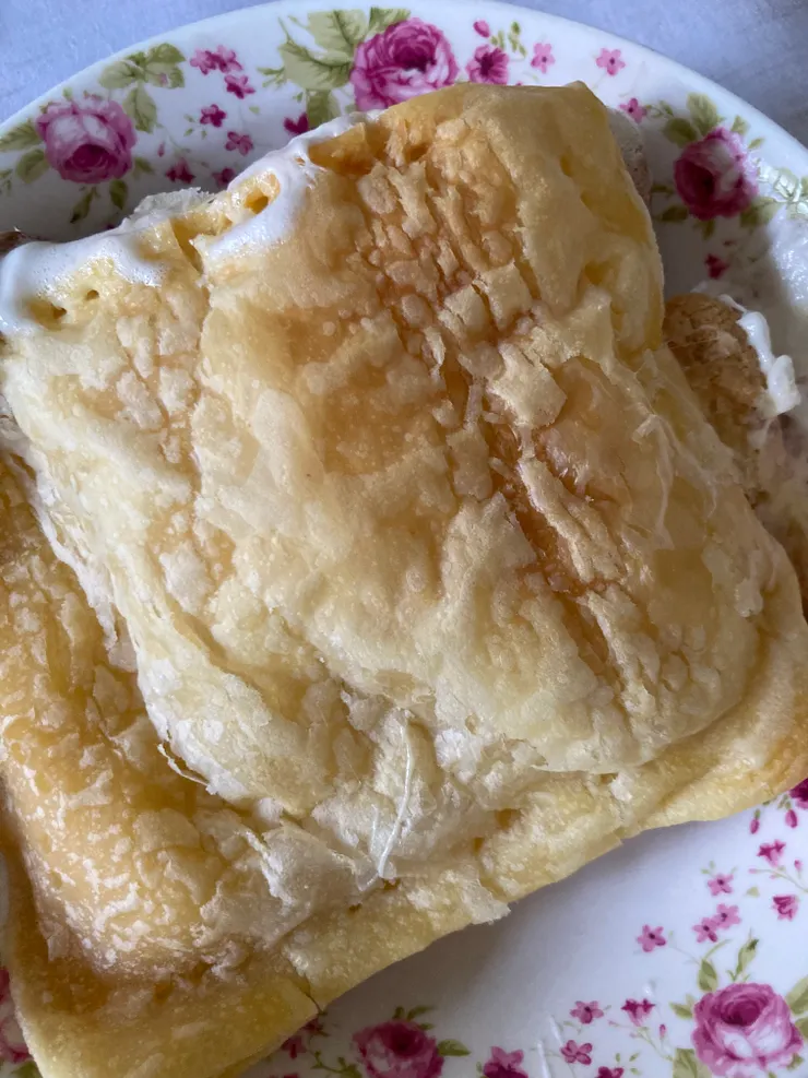 起酥表面可以在烤金黃色一點會更好看！