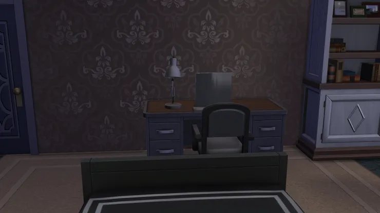 爸爸在工作上也要用電腦，因為睡房內有一台。